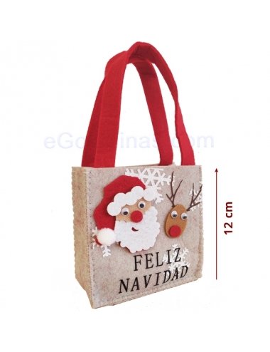 BOLSA FIELTRO PAPA NOEL NAVIDAD