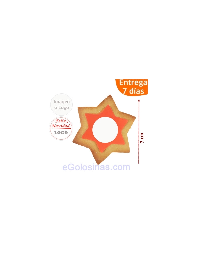 Galleta Estrella Colores Personalizadas