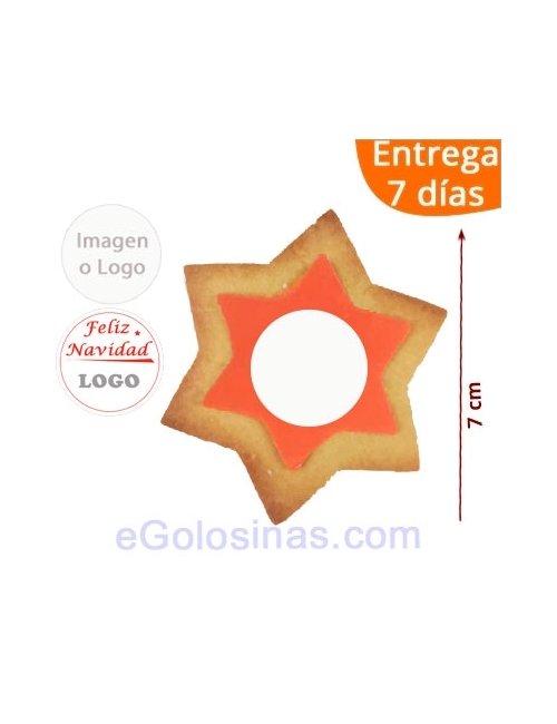 Galleta Estrella Colores Personalizadas