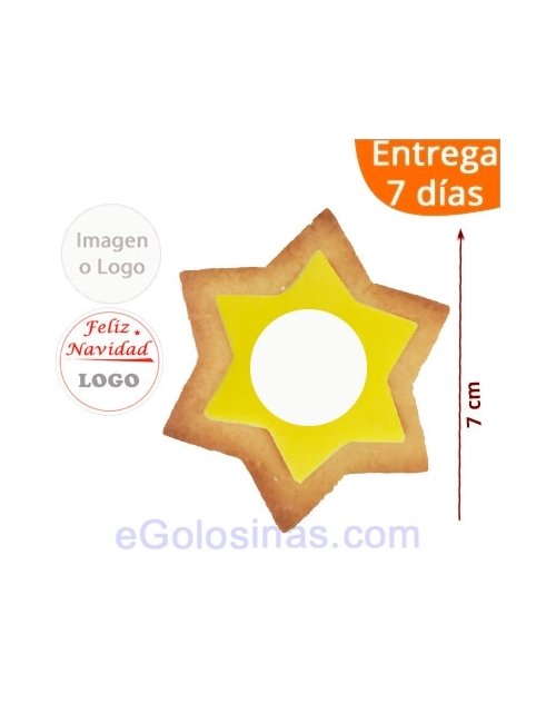 Galleta Estrella Colores Personalizadas