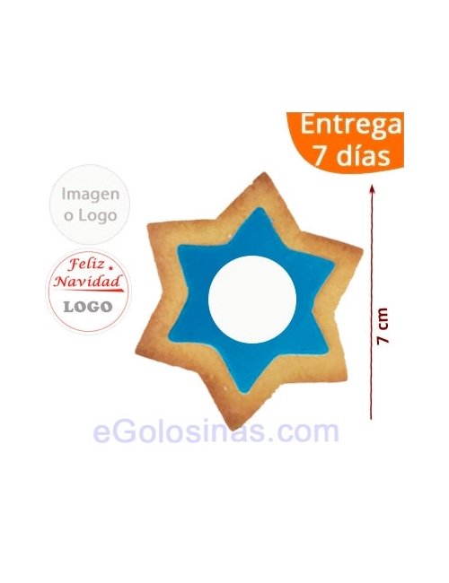 Galleta Estrella Colores Personalizadas