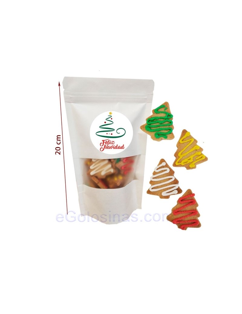 Bolsa 12 Mini Galletas Arbol Navidad...
