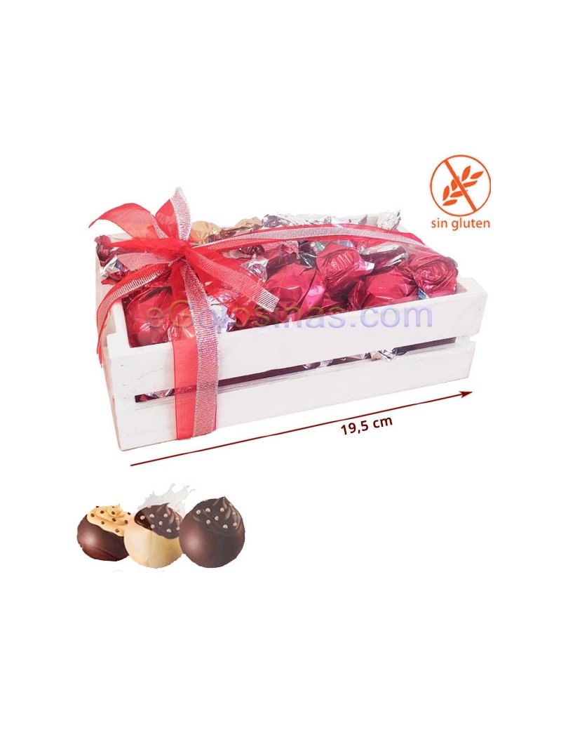 BANDEJA MADERA 300gr BOMBONES personalizable