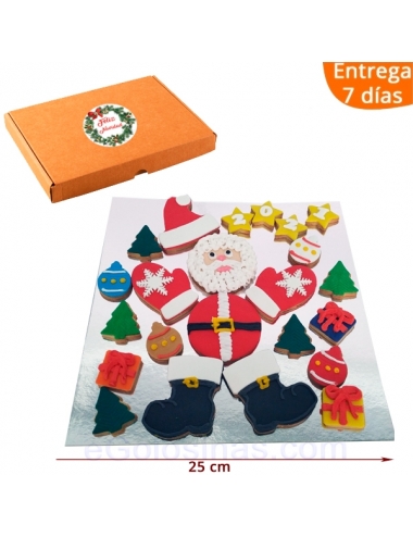 Caja Galletas Surtidas Navidad Papa Noel 1Ud