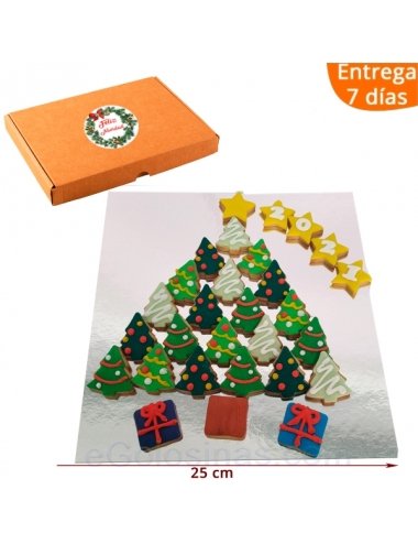 CAJA GALLETAS SURTIDAS ARBOL DE NAVIDAD 1ud