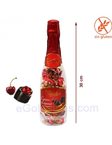 BOTELLA 22 BOMBONES CEREZA AL LICOR BRANDY