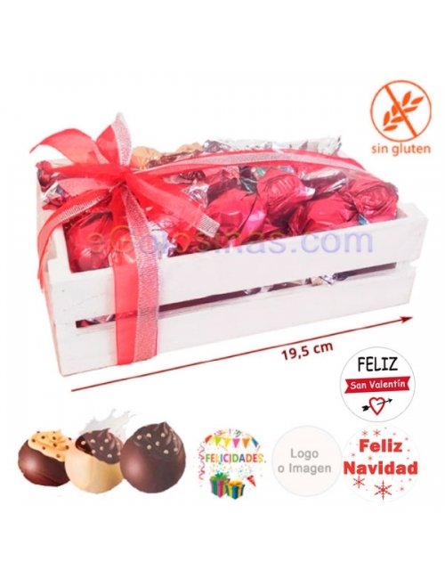 BANDEJA MADERA 300gr BOMBONES personalizable
