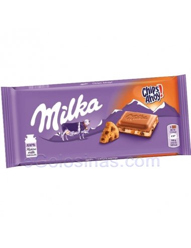TABLETA CHOCOLATE MILKA CHIPS AHOY 100gr