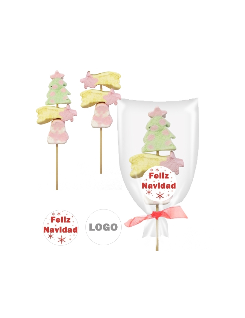 BROCHETAS 3 NUBES NAVIDAD personalizadas