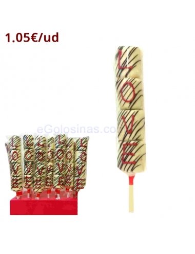 PINCHO NUBE CHOCOLATEADA LOVE 25uds