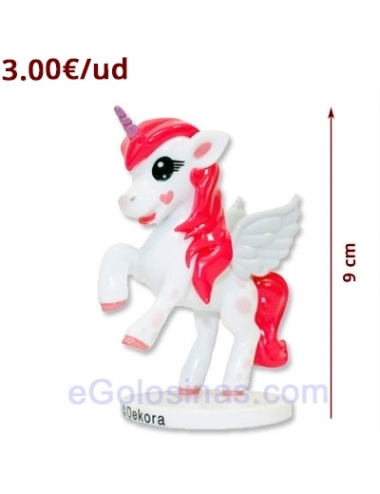 MUÑECOS PVC UNICORNIOS 6uds DEKORA