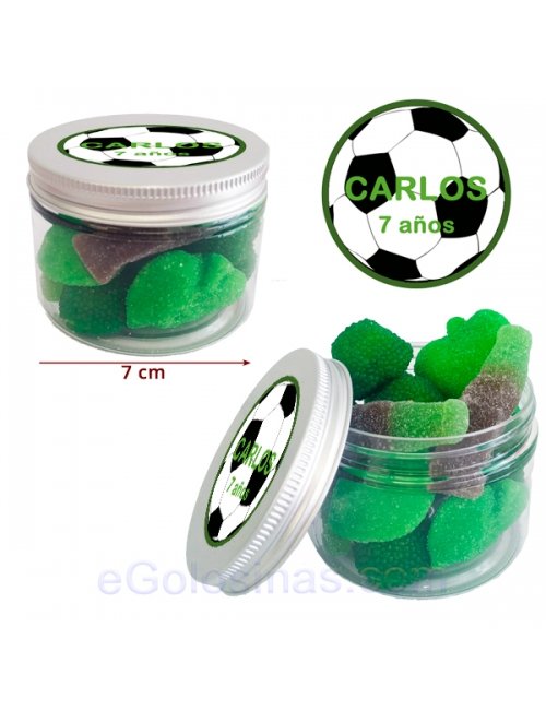 TARRO CHUCHES VERDES 120gr personalizada para ANIVERSARIO
