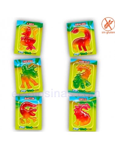 GELATINA DINO ENVUELTA 66uds VIDAL