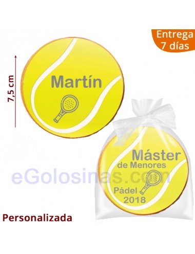GALLETAS TENIS O PADEL personalizadas