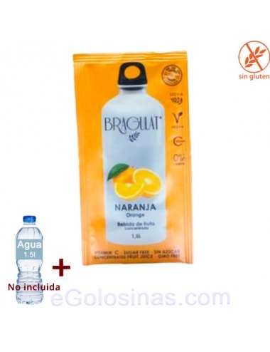 SOBRES NARANJA BEBIDA SOLUBLE 15uds BRAGULAT