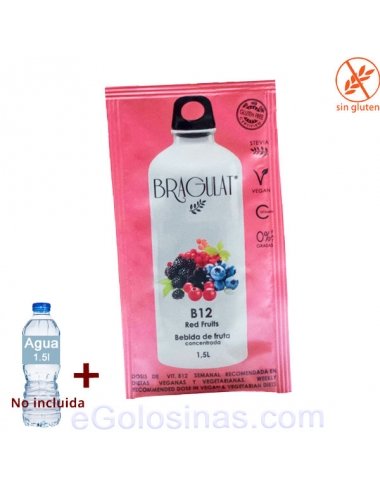 SOBRES VITAMINA FRUTOS ROJOS B12 BEBIDA SOLUBLE 15uds BRAGULAT