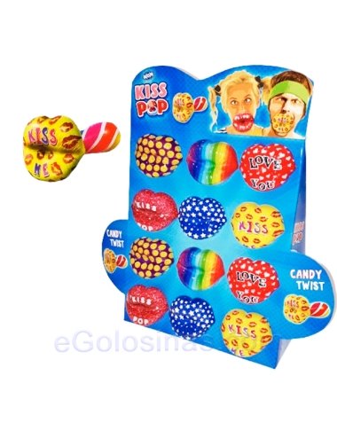 CHUPETE KISS POP CARAMELO 12uds