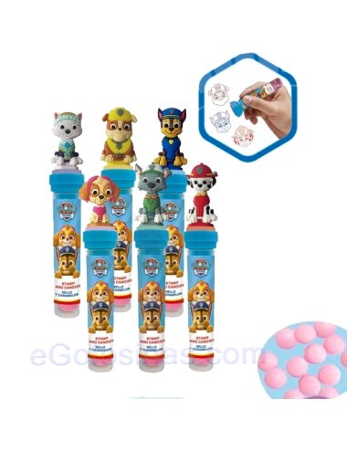 SELLO CON CARAMELOS PATRULLA CANINA 24uds