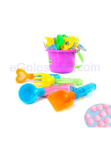 Set Playa Con Burbujas Y Caramelos 18Uds