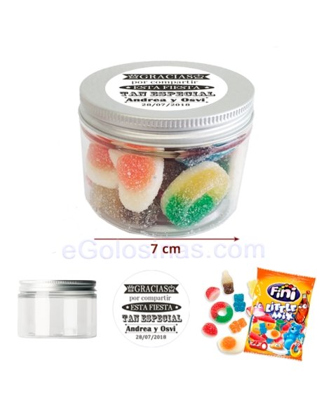 Tarro Mini Chuches Pica Boda Personalizada