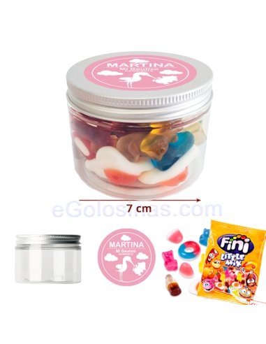 TARRO MINI CHUCHES BRILLO BAUTIZO personalizada