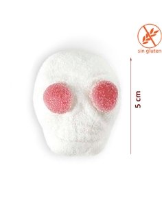 Nubes Chuches Halloween Calaveras Blancas Con Ojos 100uds Bulgari