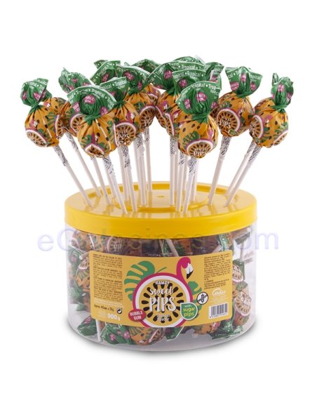 CHUPA SWEET PIPS TROPICAL GUM 45uds CERDAN