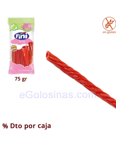 TORCIDAS FRESA TEIDE 80gr ZERO GLUTEN Fini Golosinas