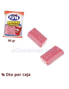 Ladrillos Fresa Pica 90gr FINI GOLOSINAS