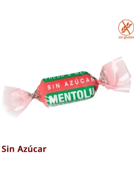 Caramelos Mentolin Fresa Menta Sin Azúcar 1Kg