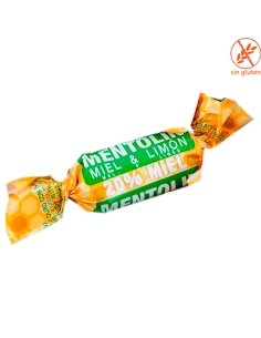 Caramelos Mentolin Miel 20% y Limón con azúcar 1Kg