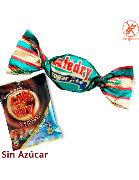 Caramelos Café Dry sin azúcar 12 Bolsitas 65gr