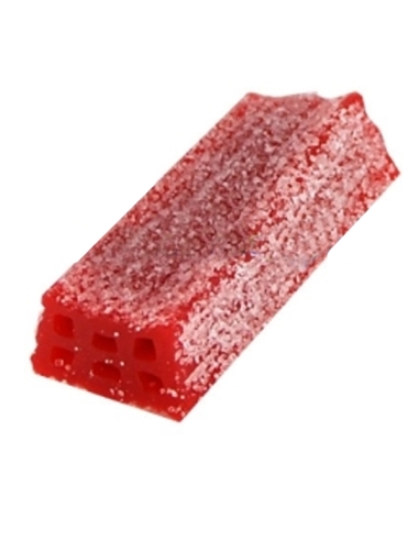 Regaliz chuches Ladrillos Pica Fresa huecos 250uds Vidal Golosinas