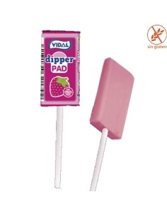 Caramelos Dipper Pad Fresa 100uds Vidal Golosinas