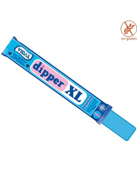 Caramelos Dipper XL Azul Frambuesa 100uds Vidal Golosinas