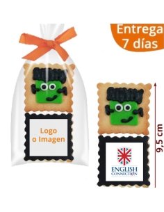 2 Galletas Halloween Frankenstein Personalizadas