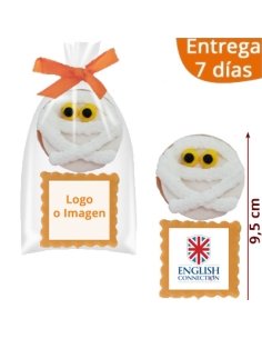 2 Galletas Halloween Momia Personalizadas