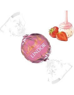 Bombones Lindor Blanco Fresa 2Kg (160Uds Aprox) Lindt