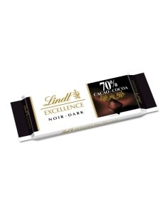 Chocolatina Lindt Excellence Chocolate negro 70% 35gr 24uds Lindt