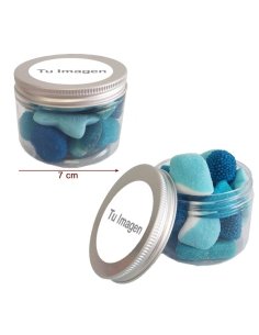 Tarro Chuches Azules 120Gr Personalizadas Logo
