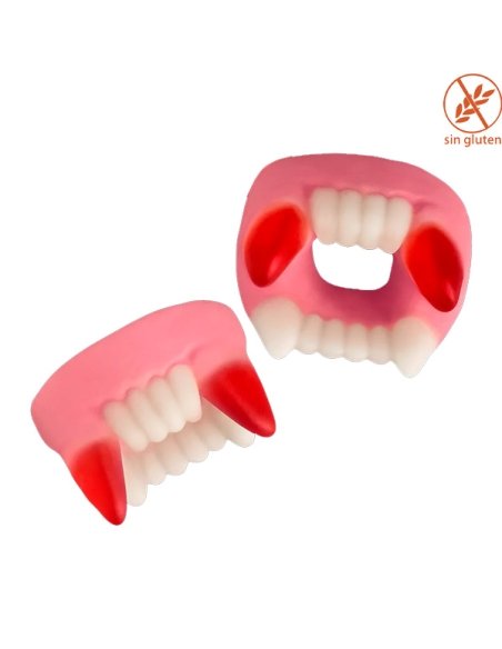 Dentadura Drácula Brillo 1Kg Trolli