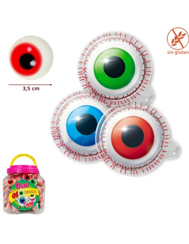 Ojos Rellenos chuches 85uds Trolli