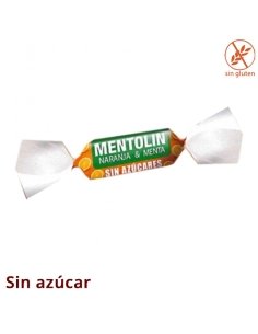 Caramelos Mentolin Naranja Menta Sin Azúcar 1Kg