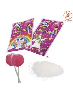 Sobres Pica pica Unicornio Fresa Plátano 40uds Caramelos Cerdán