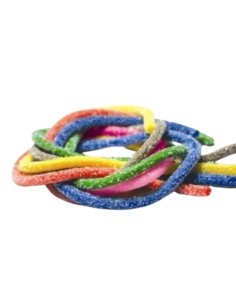 Regaliz Espaguetis 6 Sabores Pica 240uds Golosinas Damel