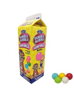 Tetra Pack de Bolas Chicle para Chicletera Fleer Dubbe Bubble 400gr
