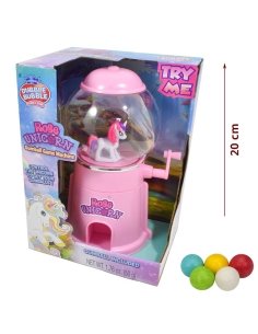 Máquina Chicletera Unicornio con 50gr chicle Fleer