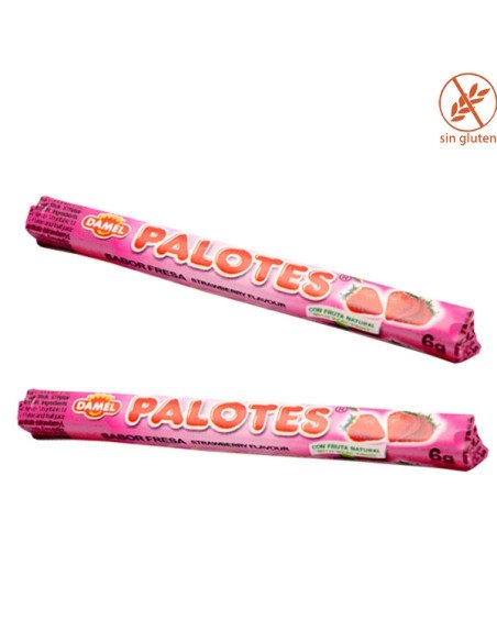Palotes Fresa 200 Uds Damel Golosinas