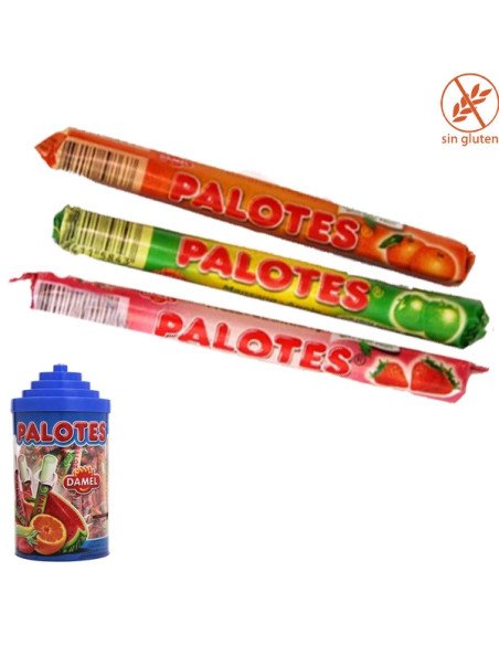 Palotes Fruta 200uds en Tarro Damel Golosinas