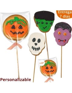 Piruleta Galleta Surtida Halloween personalizable